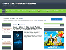 Tablet Screenshot of priceandspecification.in
